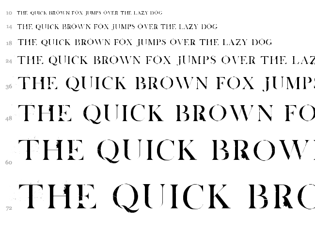 White Tie Affair font waterfall